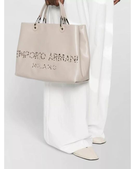Emporio Armani Natural Myea Medium Tote Bag Shoulder Strap