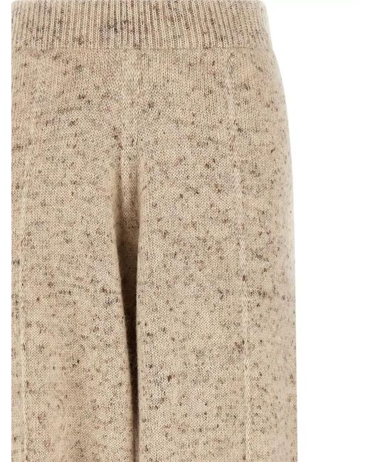 Fabiana Filippi Natural High Rise Wide Leg Knit Pants