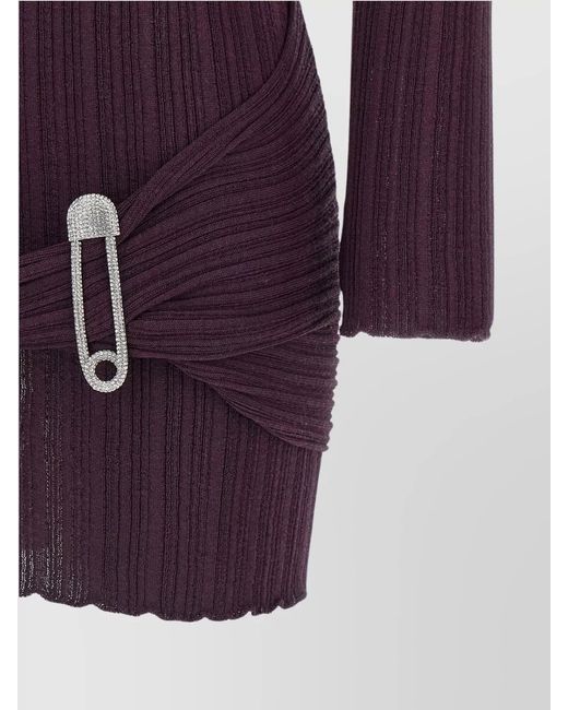 GIUSEPPE DI MORABITO Purple Mini Dress