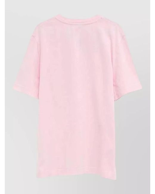 Jacquemus Pink Gros Grain Crewneck Short Sleeve T Shirt for men