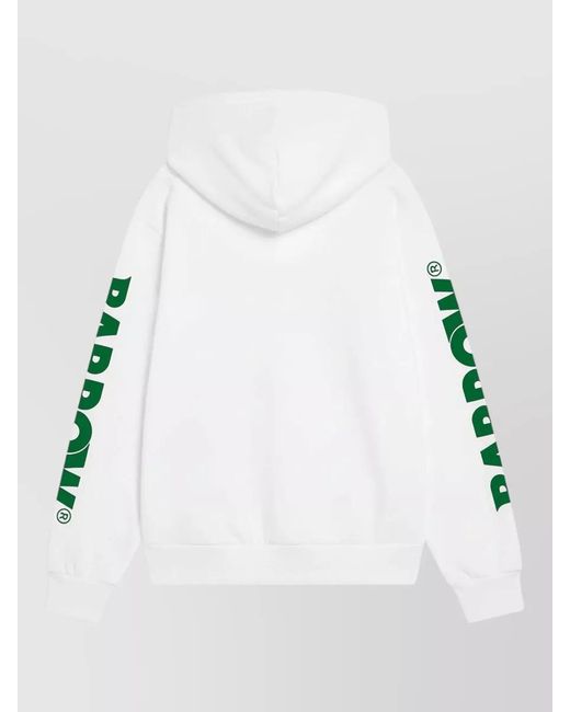 Barrow Multicolor Hooded Top Graphic Sleeves Ribbed Trims