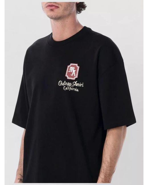 Amiri Black Oversized Tee for men