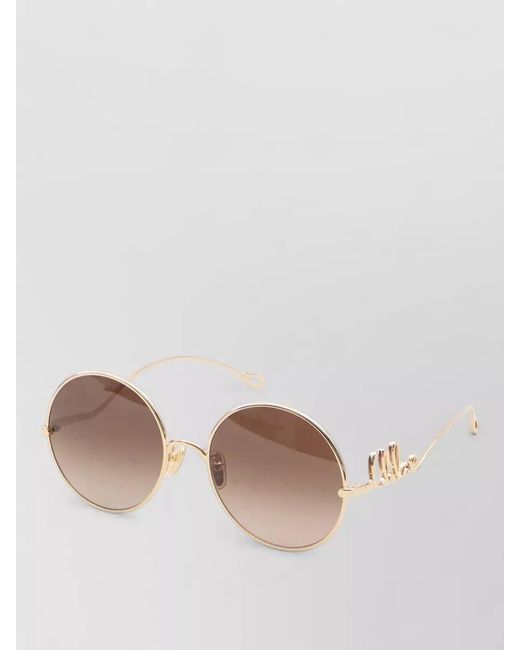Chloé Multicolor Metal Round Sunglasses