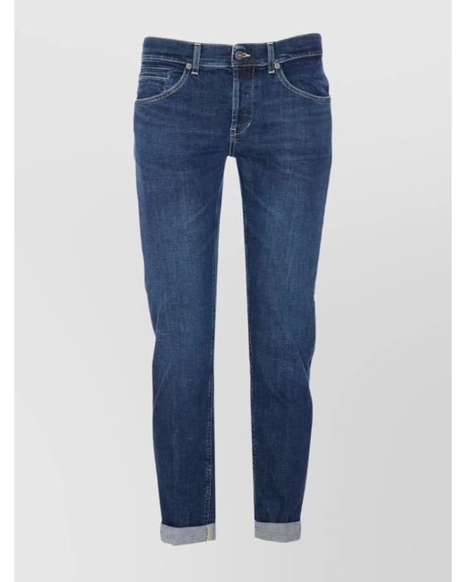 Dondup Blue Denim Skinny Trousers for men