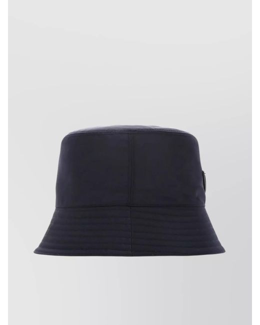 Prada Blue Recycled Nylon Bucket Hat for men