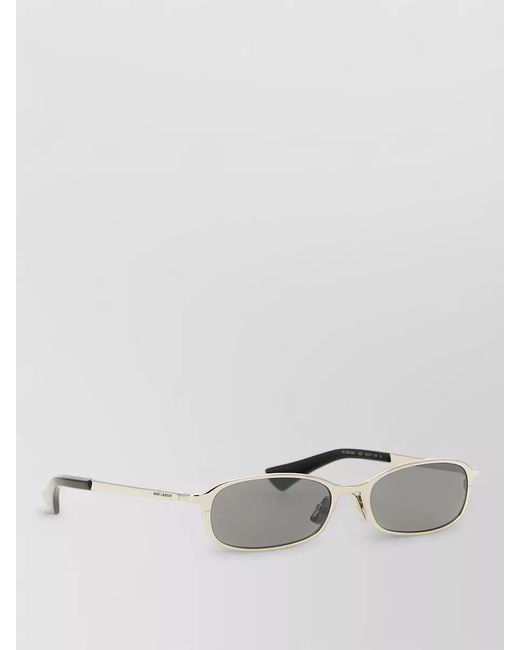 Saint Laurent Gray Oval Sunglasses