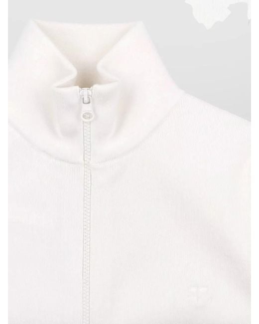 Courreges White Merino Wool Fitted Jacket