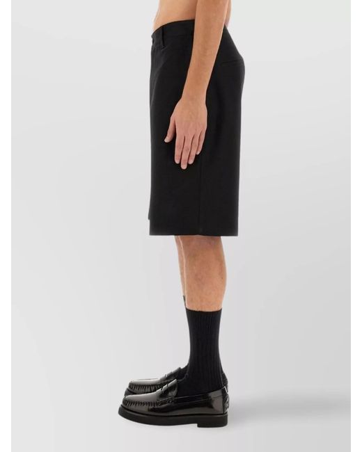 Moschino Black Regular-Fit Cargo Shorts for men