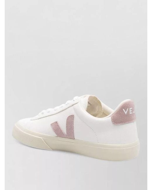 Veja Natural Lace Up Campo Shoes Suede Detail