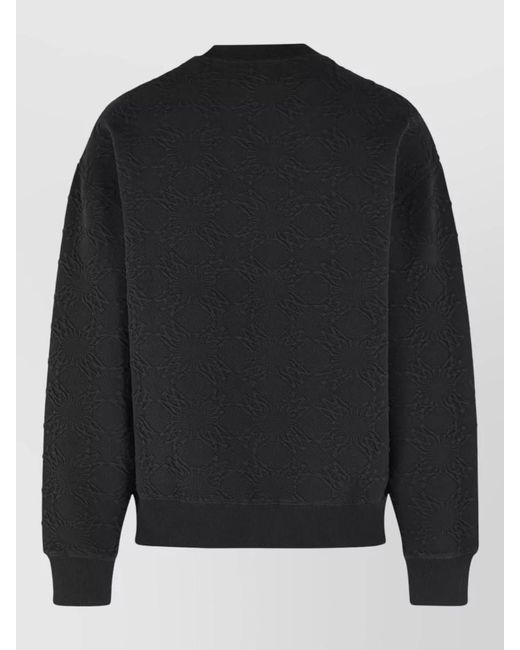 Amiri Black Ma Quad Cotton Blend Crew Sweatshirt for men