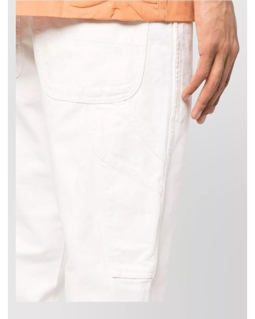 Dickies White Canvas Carpenter Pant Straight Leg for men