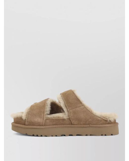 Ugg Natural Greenport Cross Strap Slide Sandal