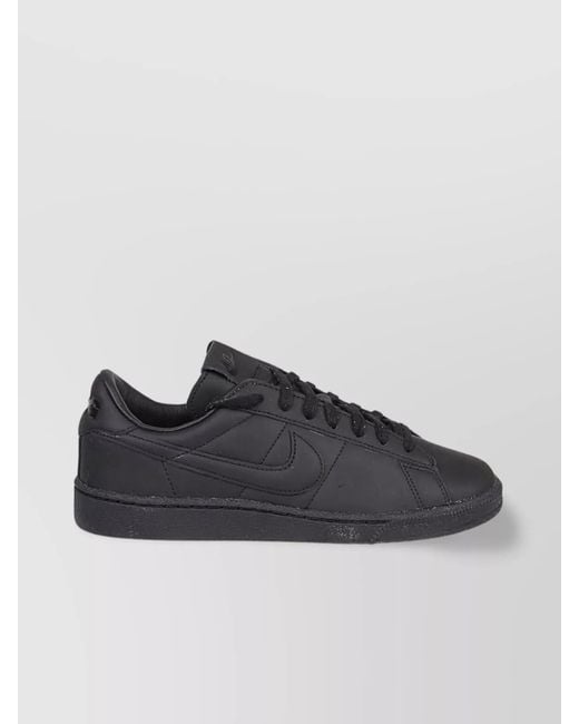 Comme des Garçons Black Leather Low-Top Sneakers
