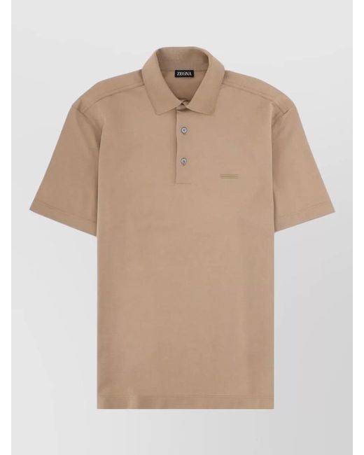 Zegna Natural Regular-Fit Polo Shirt for men