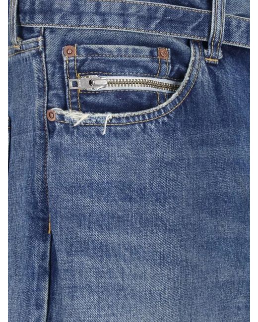 Sacai Blue Straight Leg Jeans for men