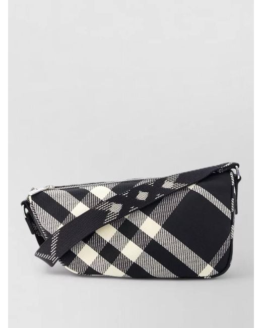 Burberry Gray Shield Messenger S Crossbody Bag Polyester