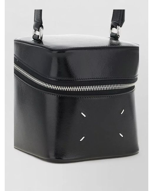 Maison Margiela Black Bucket Bag Chain Strap Metal Hardware