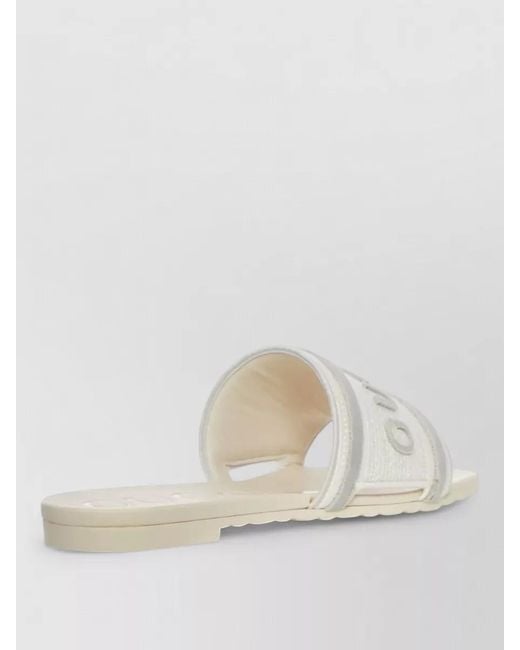 Gucci Natural Logo Slide Sandal Open Toe Rubber Sole