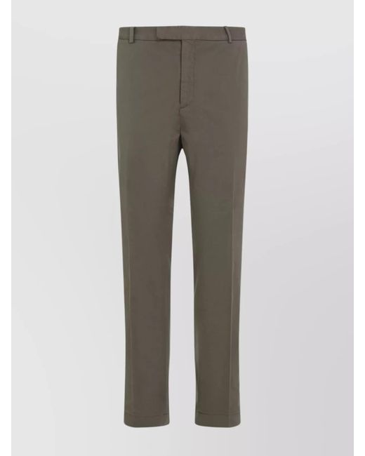 Ralph Lauren Gray Cotton Straight-Leg Trousers for men