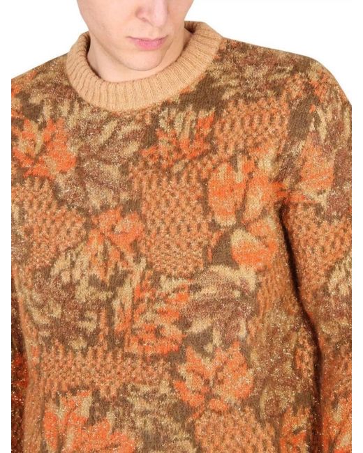 ERL White Jacquard Jumper for men