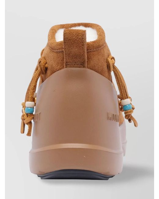 Moon Boot Brown Low Bead Ankle Boots