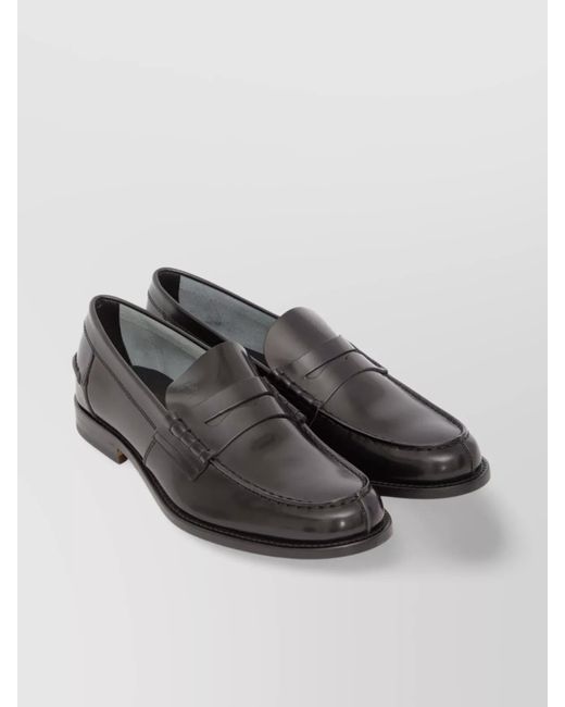 Tod's Gray Leather Loafers for men