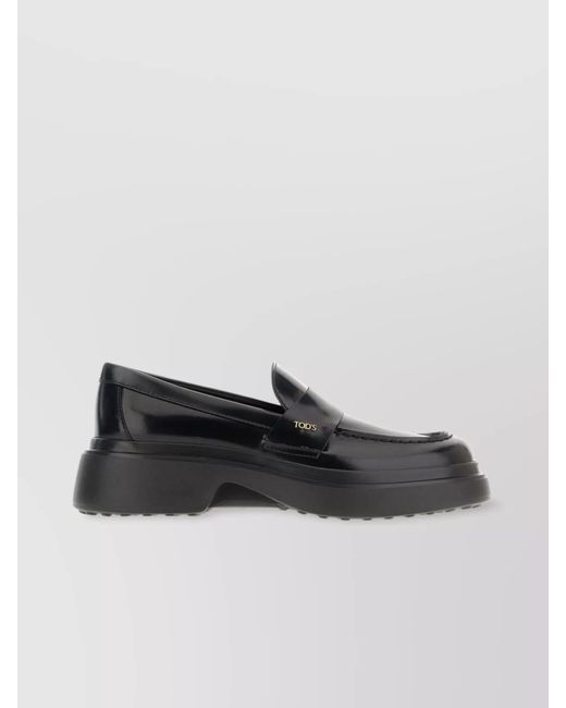 Tod's Black Patent Leather Loafers
