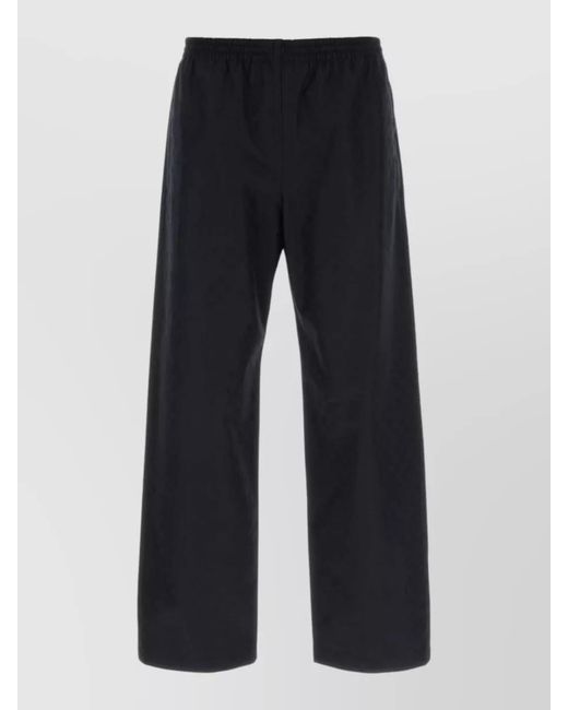 Gucci Blue Gg Cotton Wide Leg Full Length Pants for men