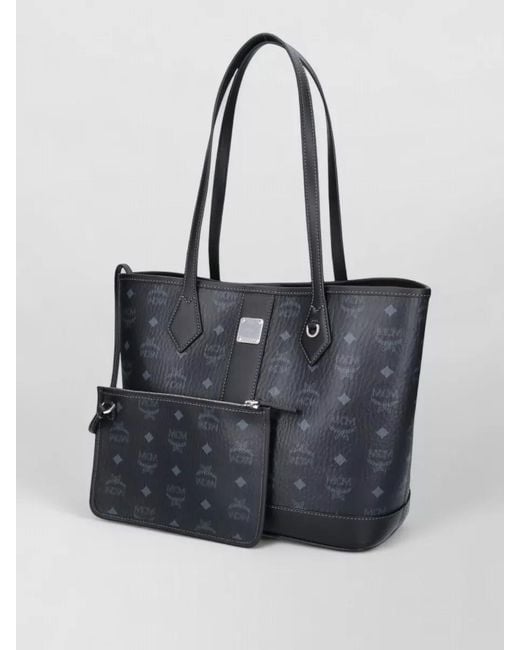 MCM Black Large Shoulder Shopper Bag Dual Handles
