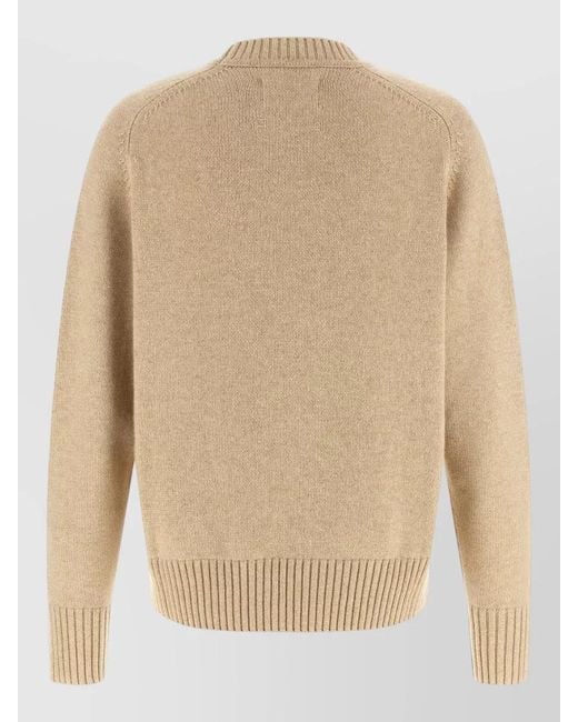 Extreme Cashmere Natural Number 520 Ordinary Crew Neck Sweater for men