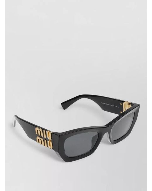 Miu Miu Gray Sunglasses Model 09Ws Cat Eye Frame