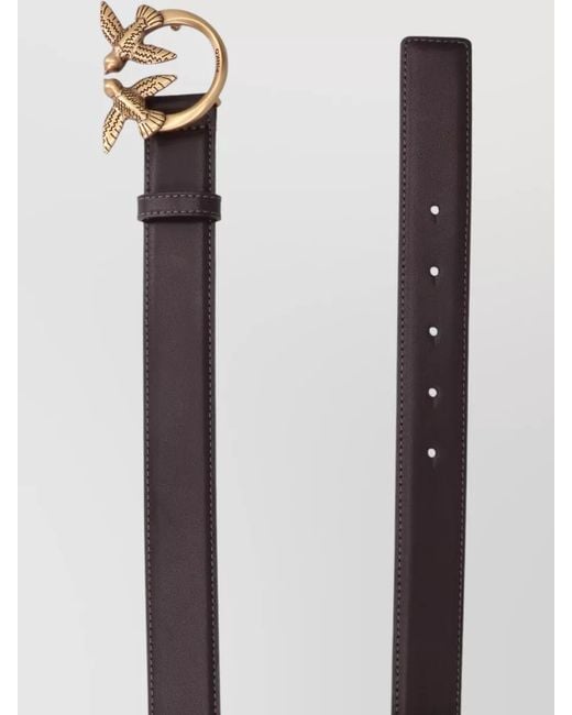Pinko Gray Belt Featuring Decorative Buckle Unique Design