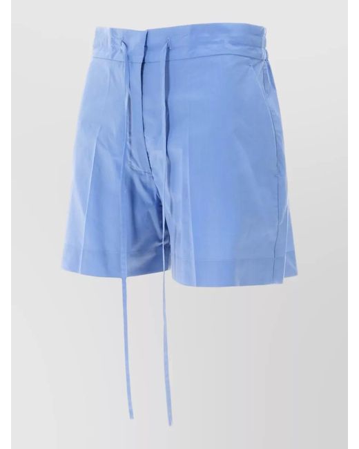 P.A.R.O.S.H. Blue Knee-Length Shorts