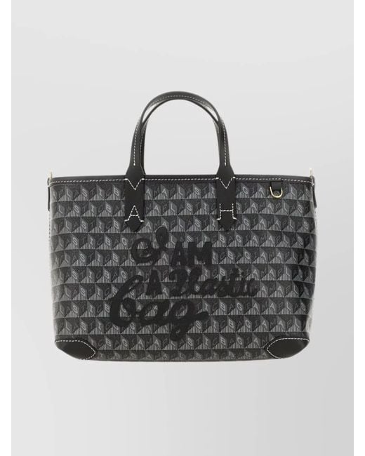 Anya Hindmarch Gray I Am A Plastic Bag Extra Small Tote Bag