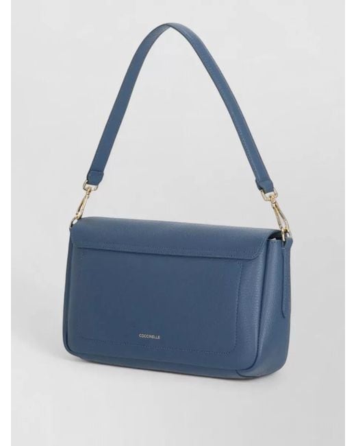 Coccinelle Blue Leather Shoulder Bag