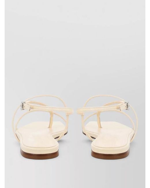 Aeyde Natural Ella Thong Sandal Ankle Strap Design