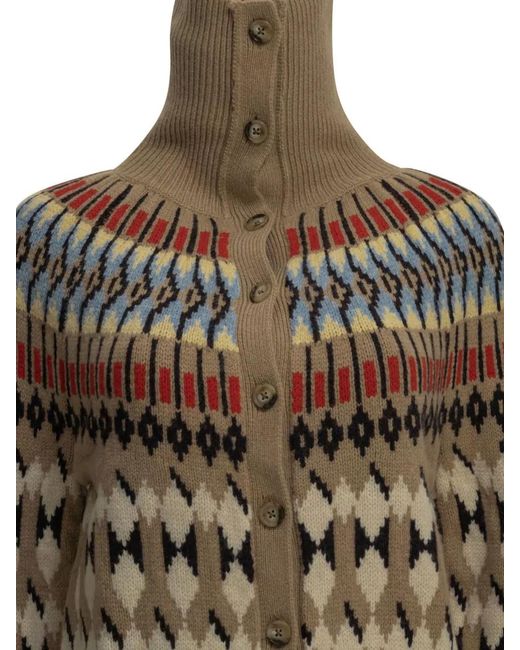 Polo Ralph Lauren Multicolor Wool And Cashmere Cardigan