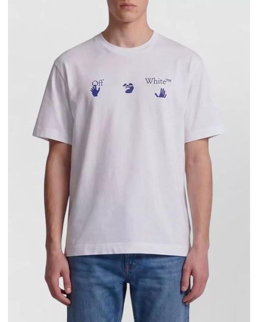 Off-White c/o Virgil Abloh White Bacco Arrow Skate Cotton Jersey T Shirt for men
