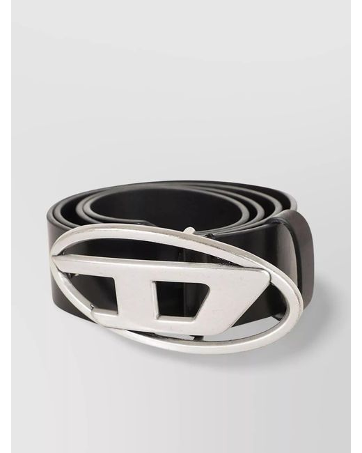 DIESEL Metallic Leather Belt for men