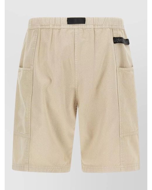 Gramicci Natural Cotton Cargo Bermuda Shorts for men