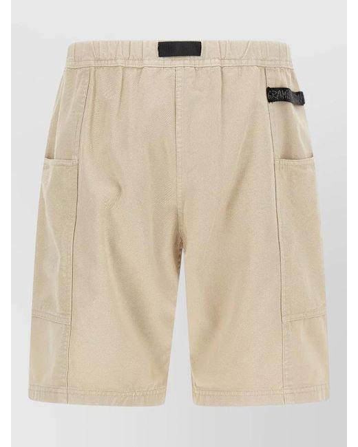 Gramicci Natural Gadget Bermuda Shorts Belt Loops Pockets for men