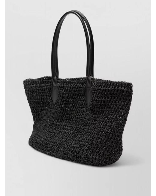 Vivienne Westwood Black Beach Shopper Bag Dual Handles