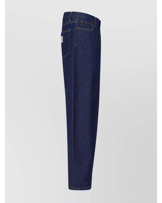 Carhartt Blue Straight-Leg Trousers for men