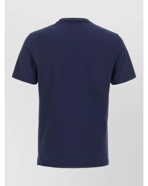 Zanone Blue Ice Cotton Short Sleeve Crew Neck T-Shirt for men