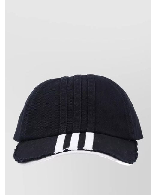 Y-3 Blue Cap Three Stripes Crown Cotton Design
