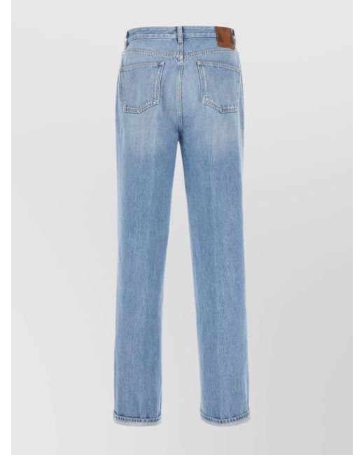 Valentino Garavani Blue Denim Straight-Leg Trousers for men