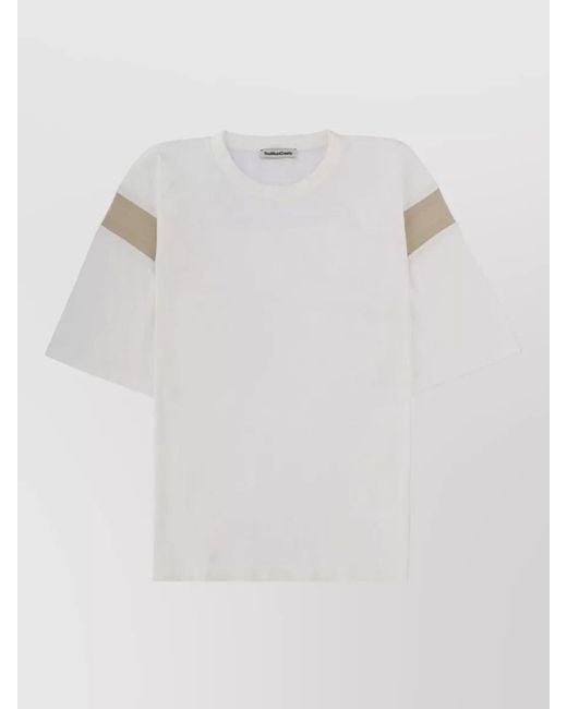 YMC Multicolor Short Sleeve Round Neck Stripe Detail Shirt for men
