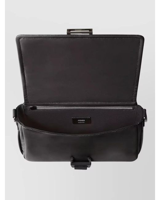 Fendi Black Leather Cross-Body Bag
