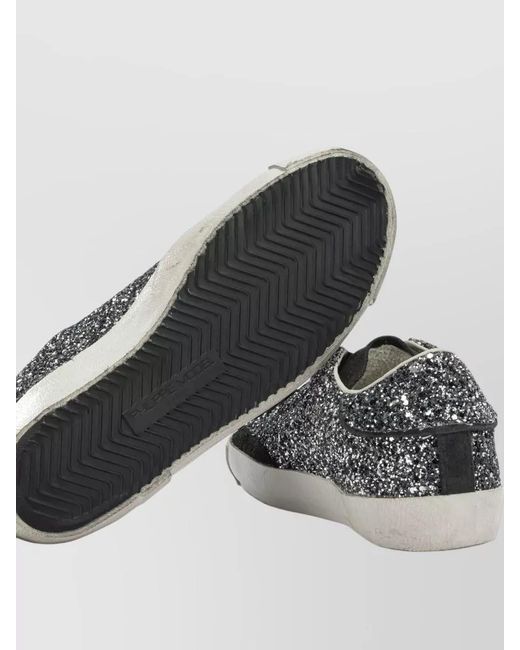 Philippe Model Gray Calf Leather Low-Top Sneakers
