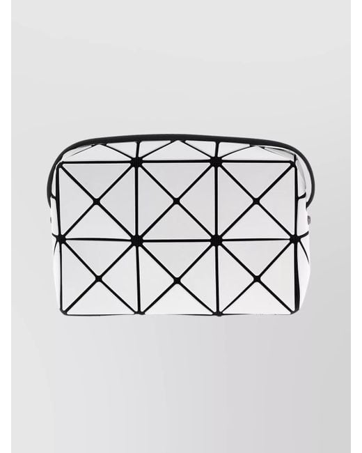 Issey Miyake Metallic Geometric Crossbody Bag Adjustable Strap